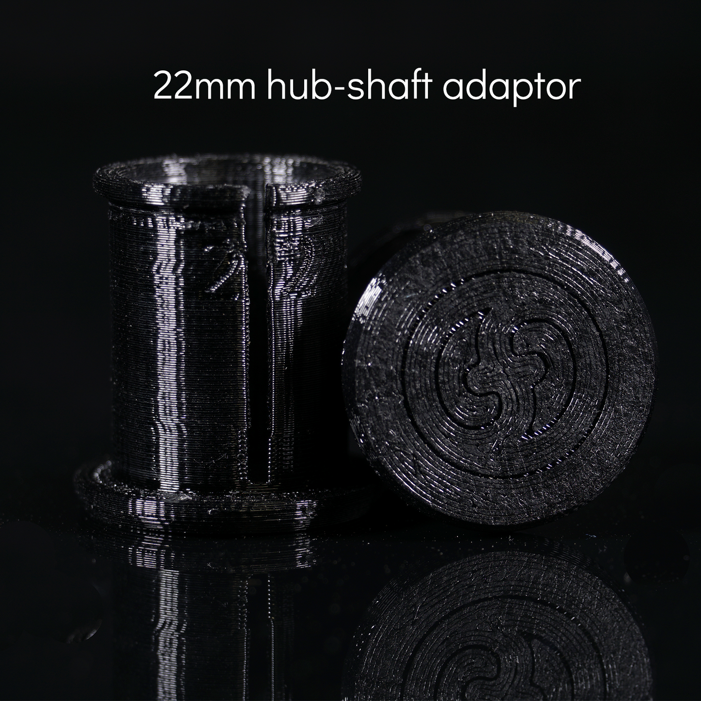 flowtoys trikon dragon staff 3d-printed 22mm shaft adaptor