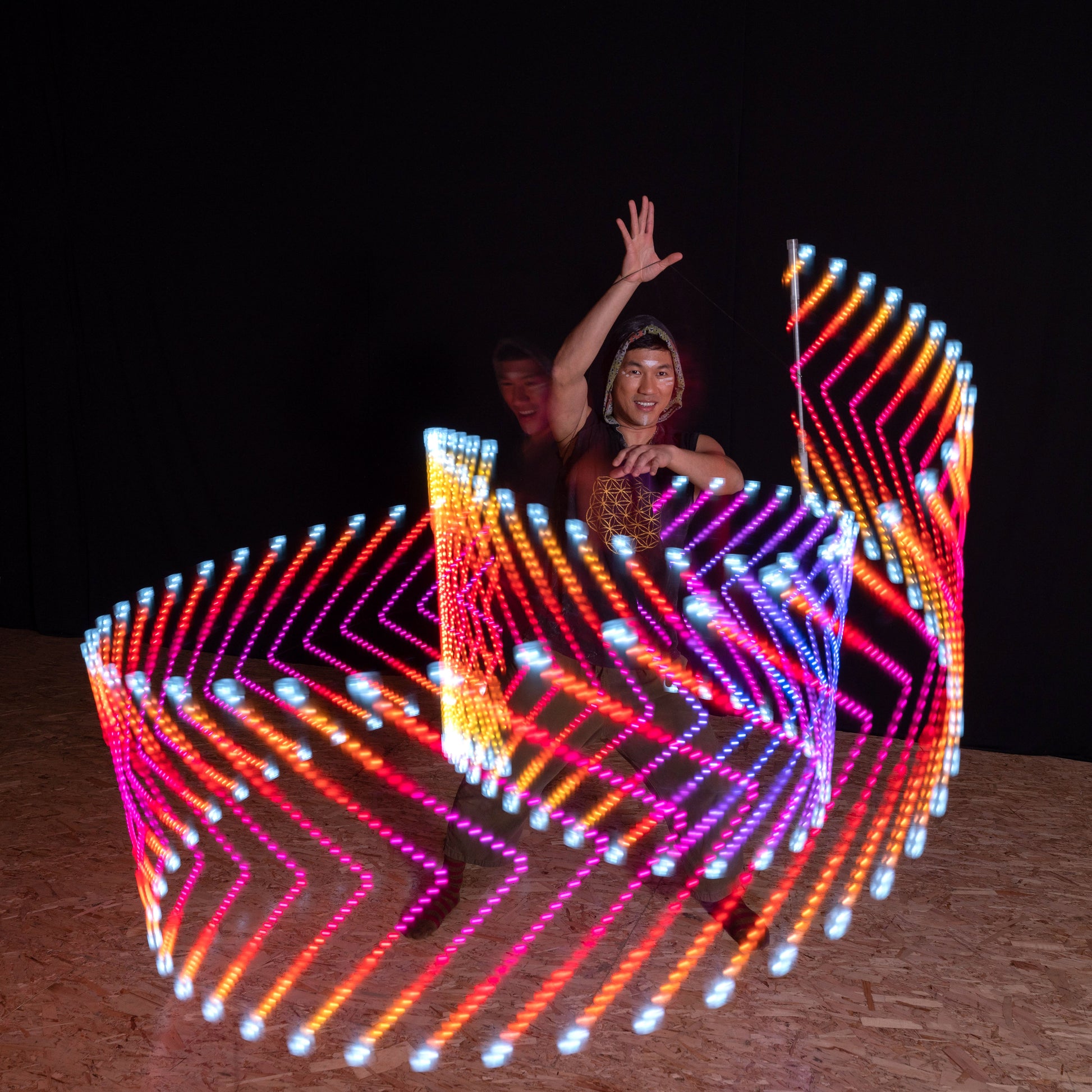 full vision LED dance wand