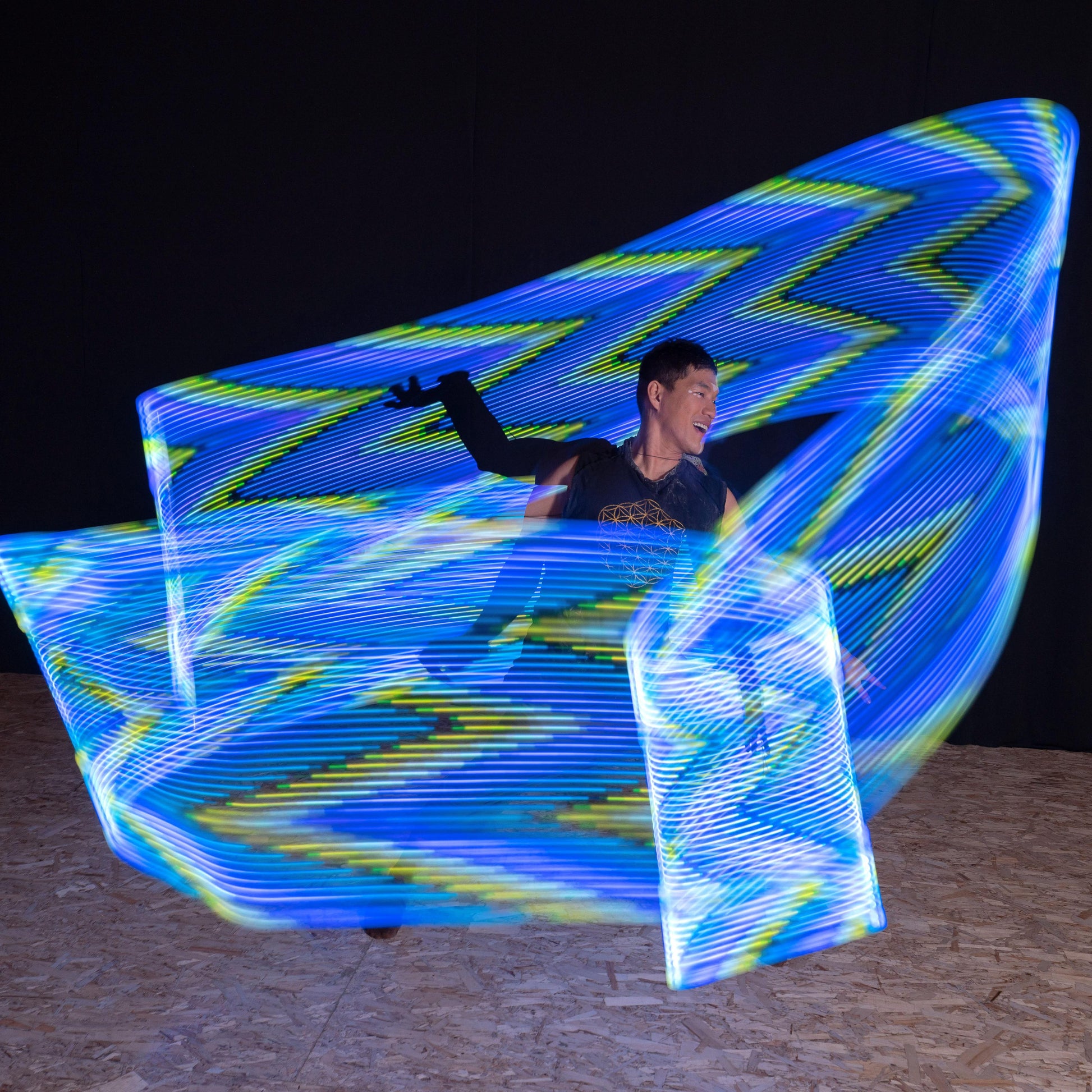 full vision LED dance wand