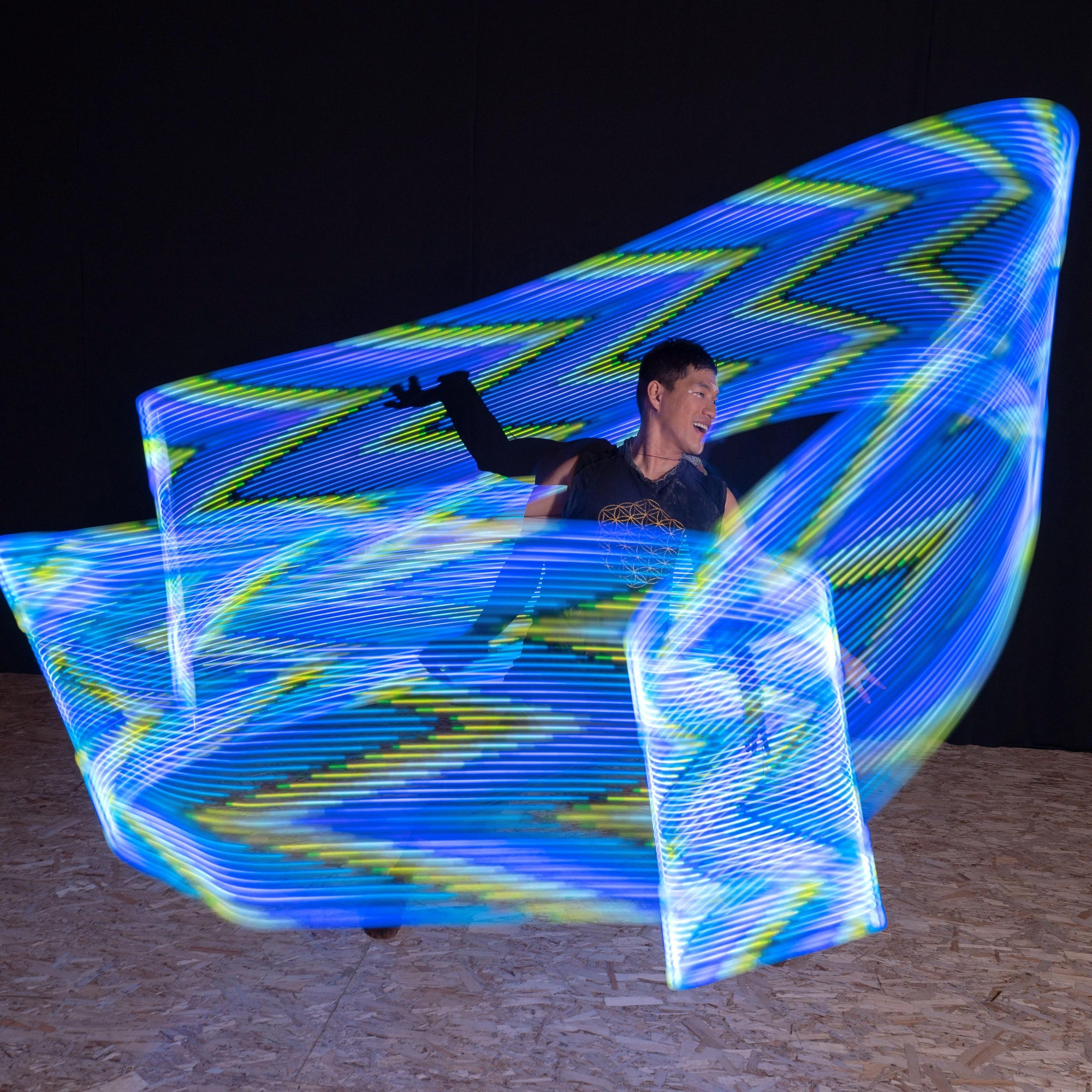 full vision LED dance wand