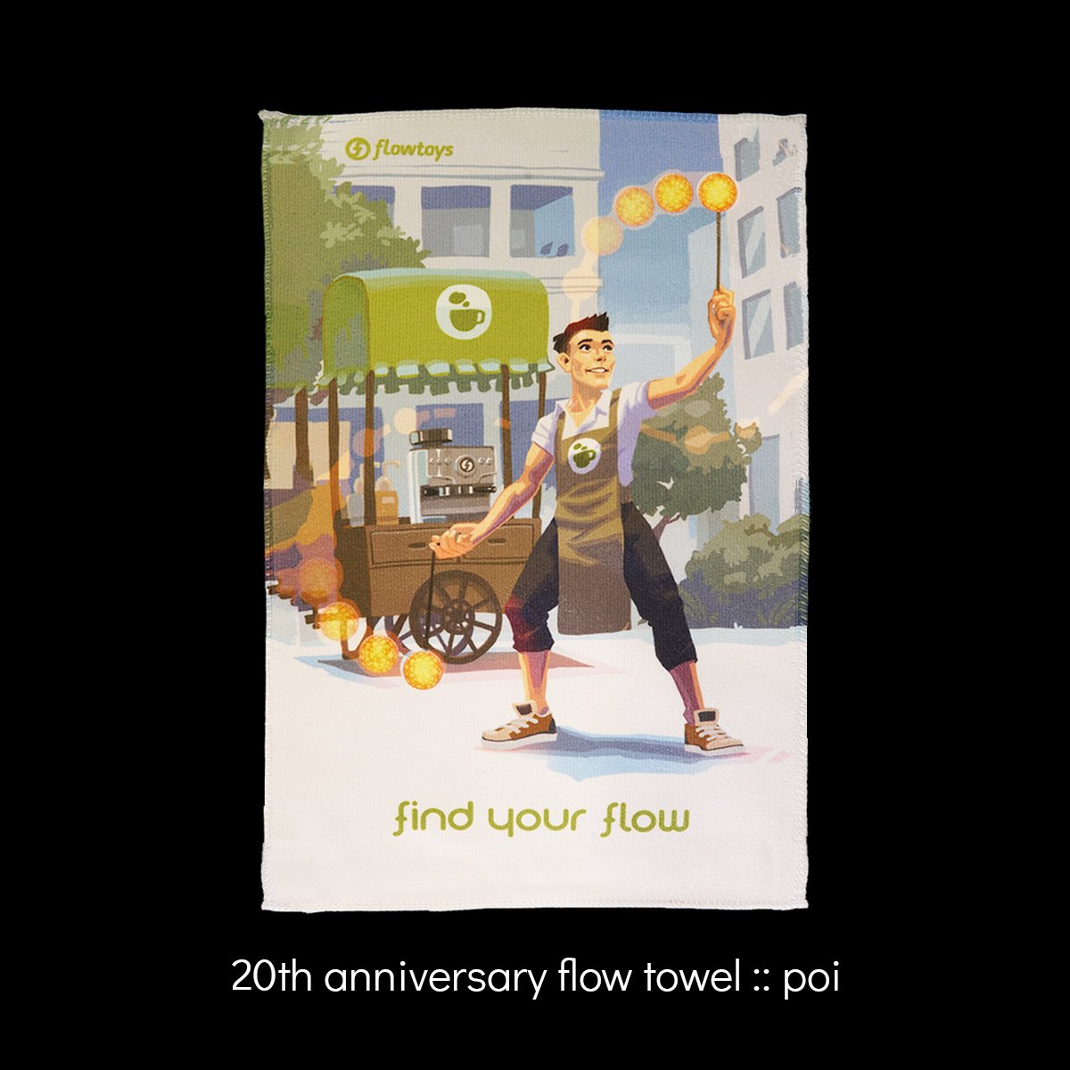 coral poi w/ capsule handles