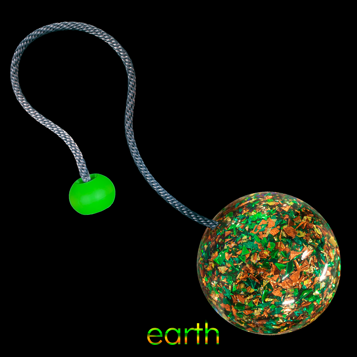 glitterbomb90 poi - 6mm cord - single