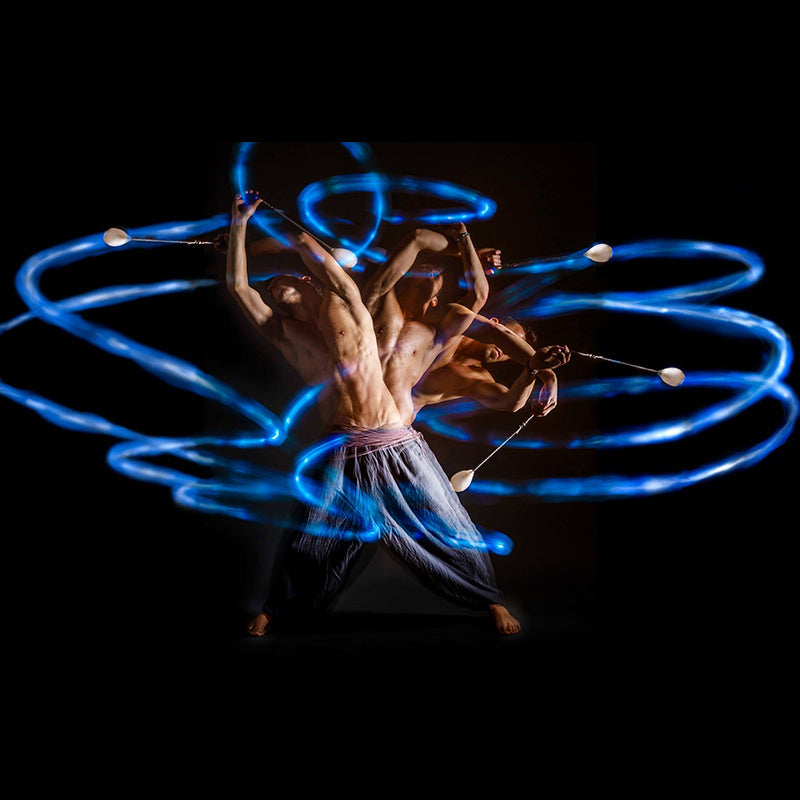 glitter 'n glow starter poi flowkit