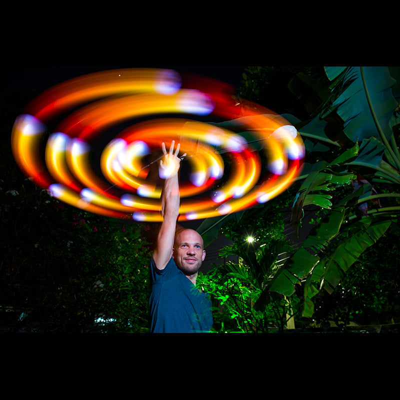 glitter 'n glow starter poi flowkit