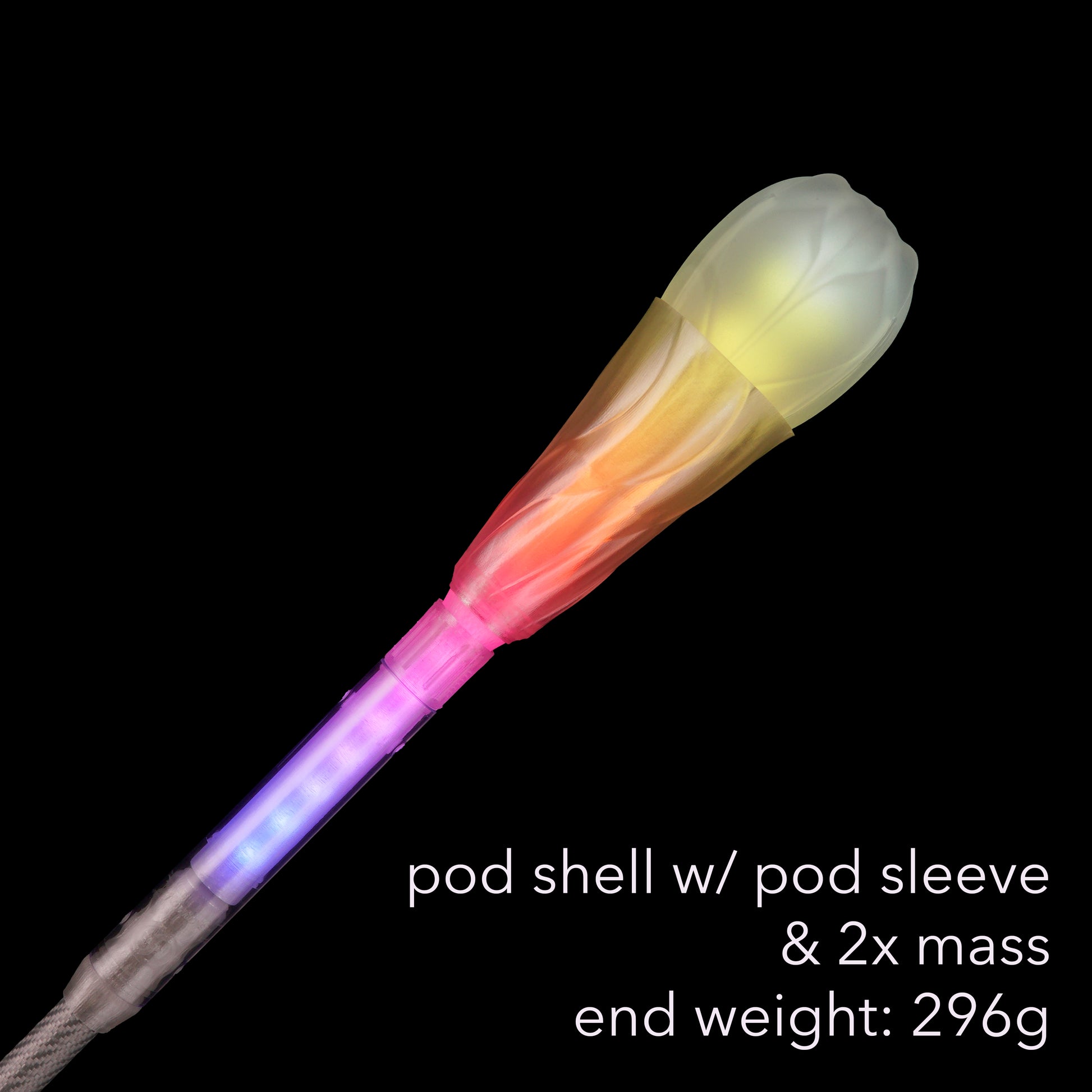 pop'n flow composite contact staff - 18mm :: full vision spoke