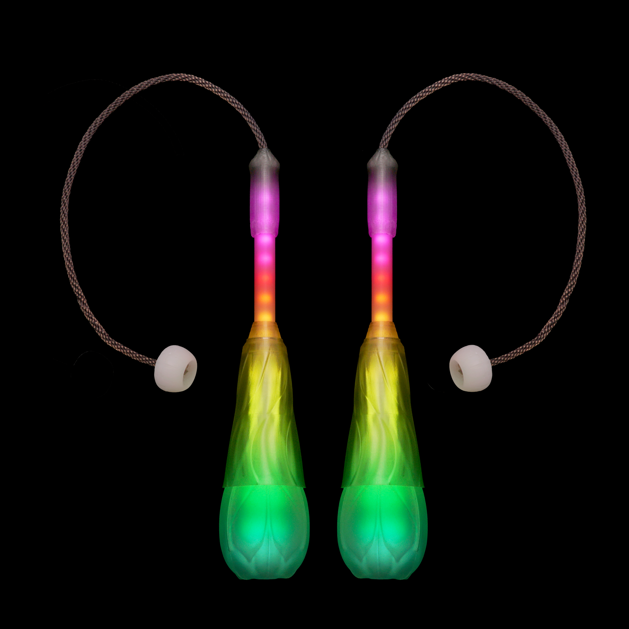 pop'n flow LED poi :: 6mm smithy - full vision spoke