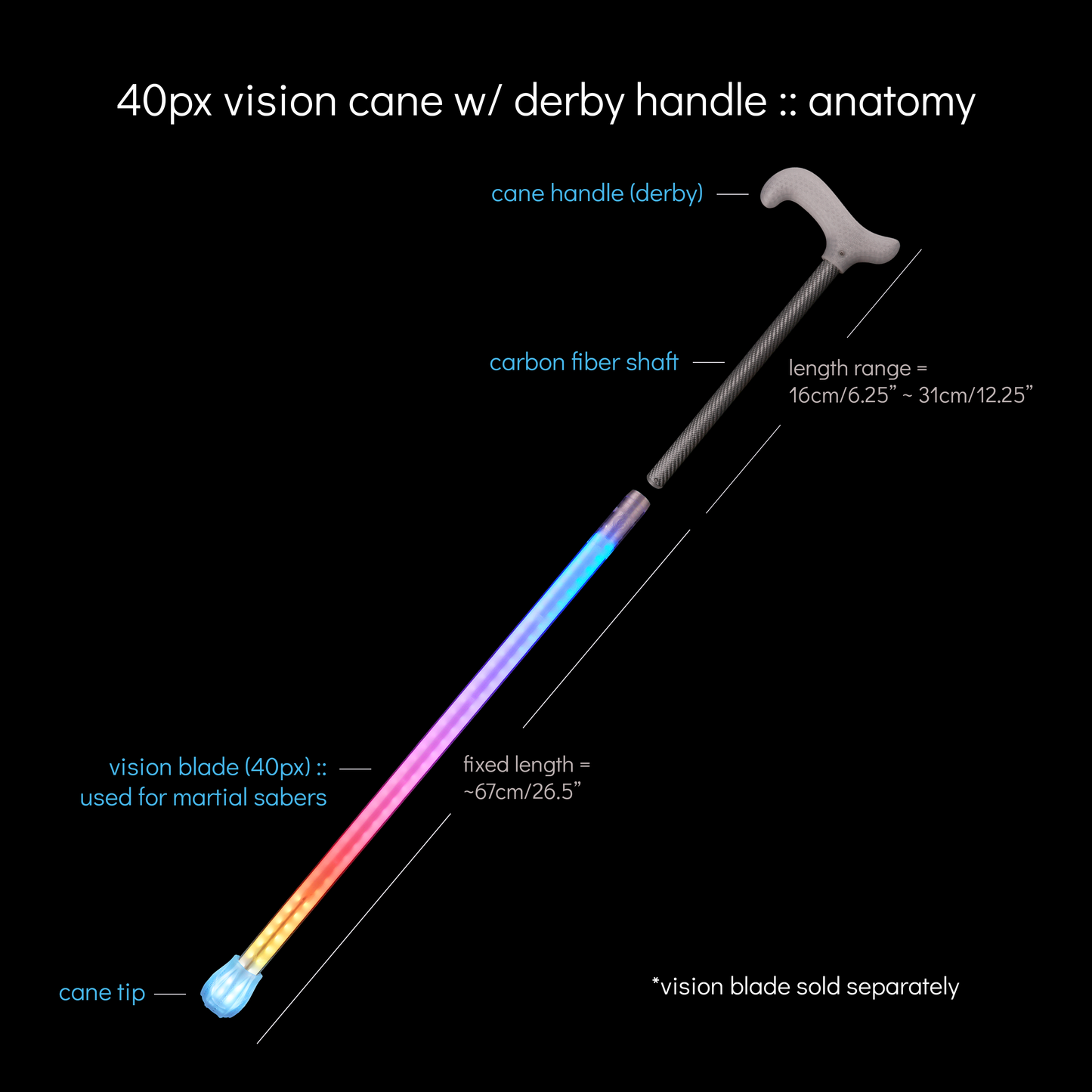 vision cane handle :: derby