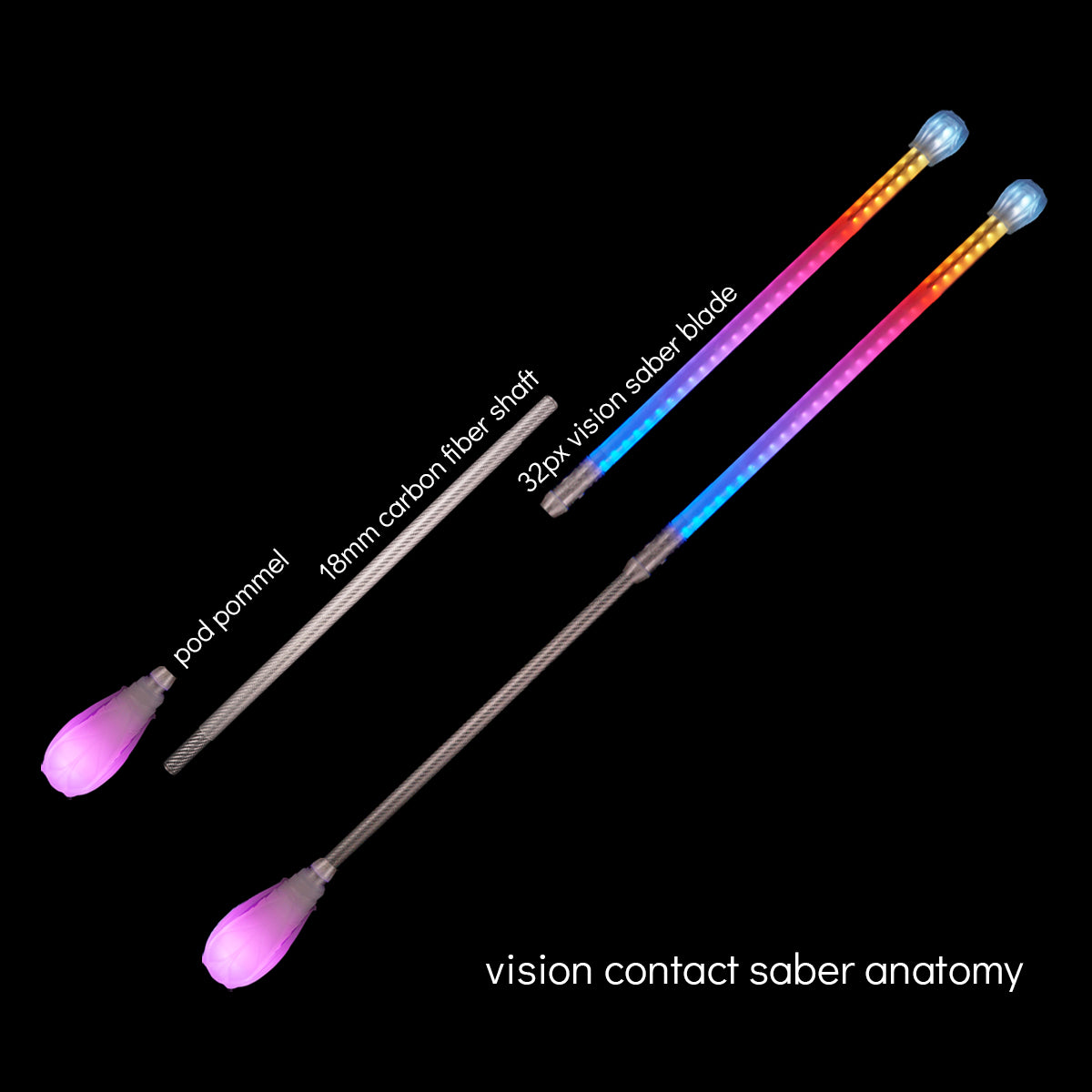 vision double contact saber & staff kit