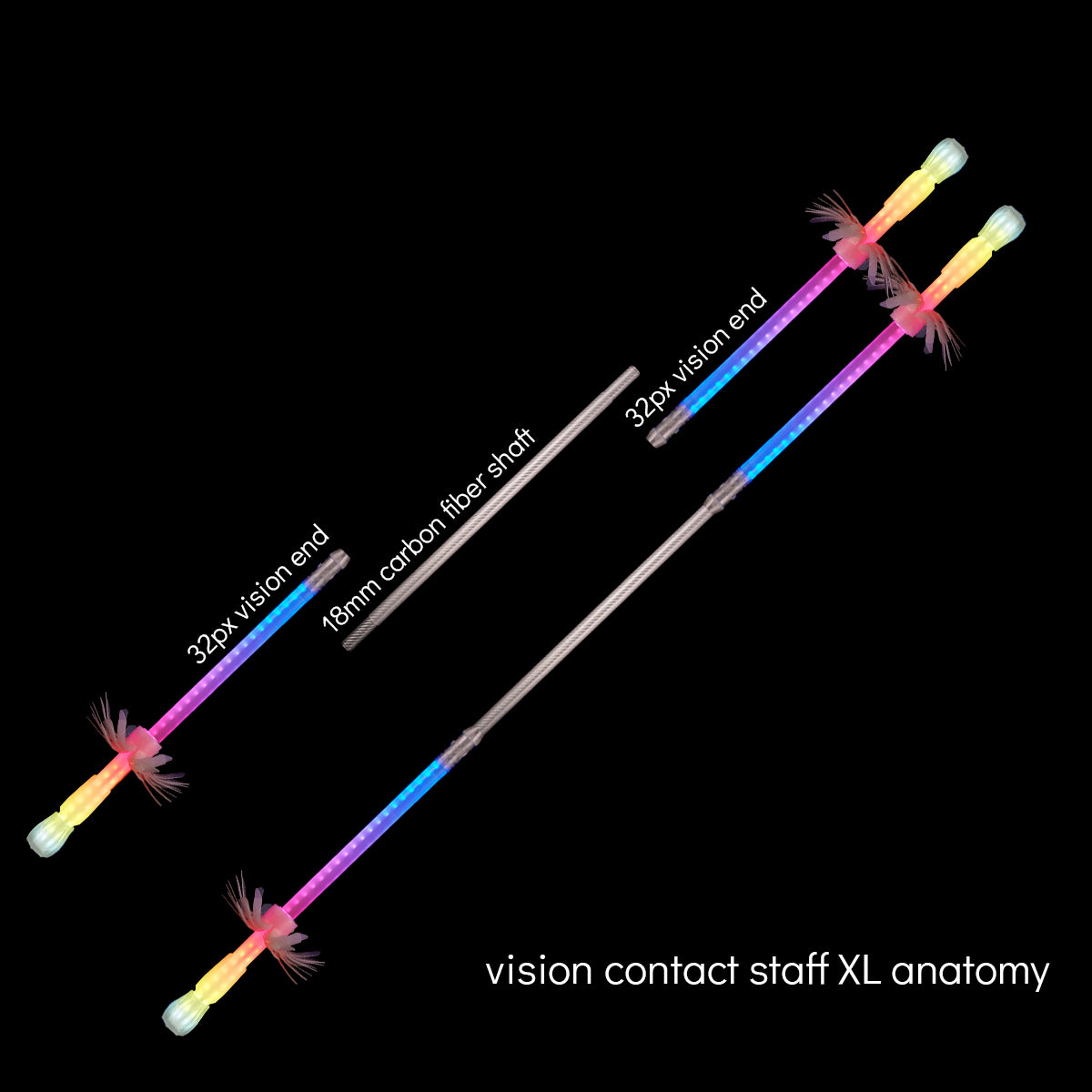 vision double contact saber & staff kit