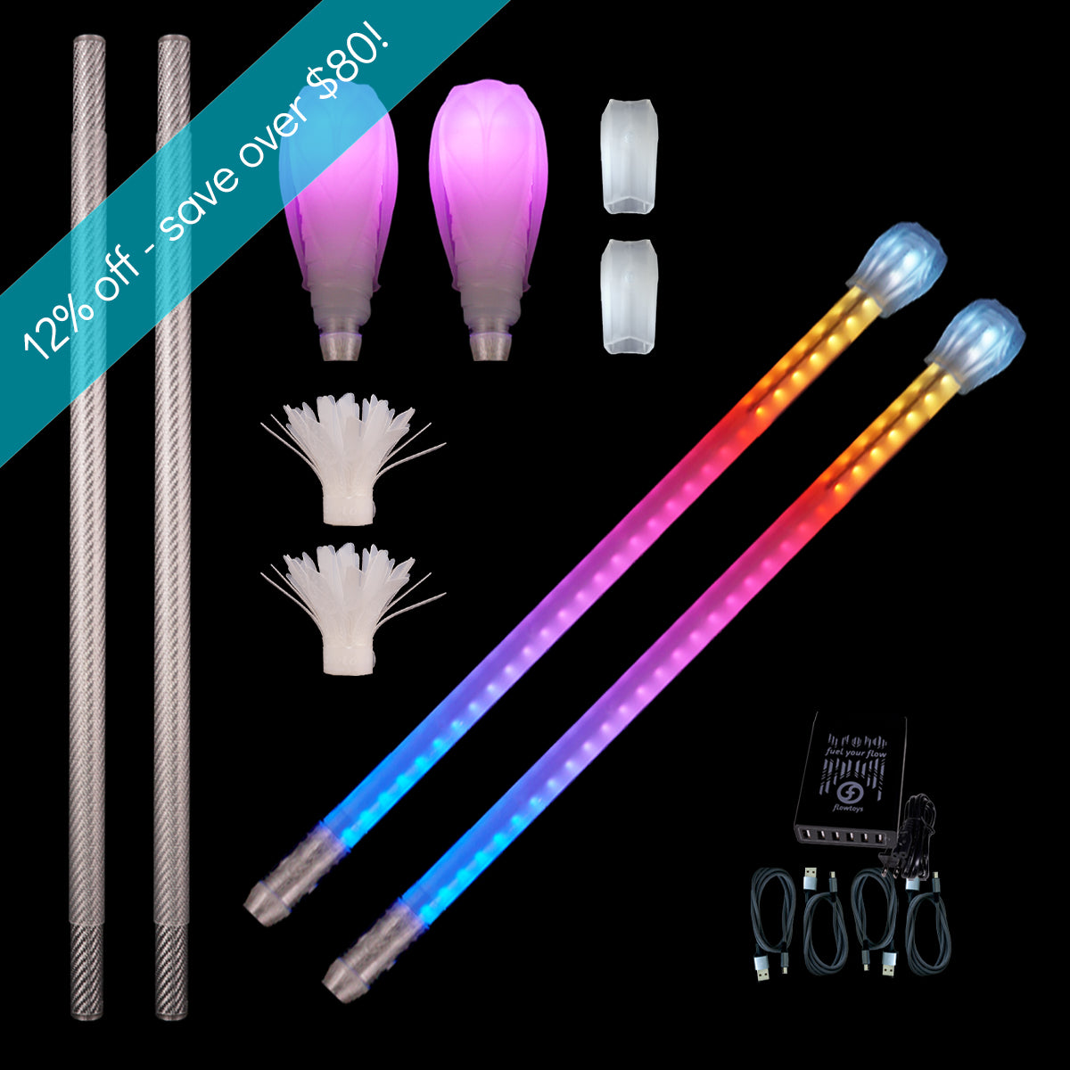 vision double contact saber & staff kit