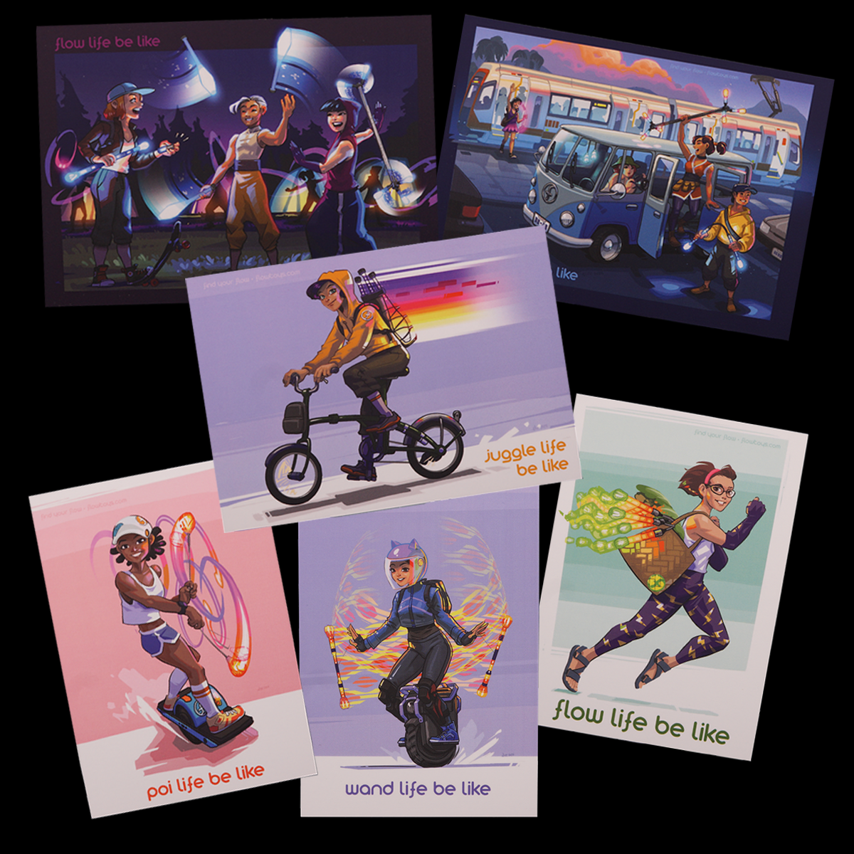 art cards series :: flow life be like