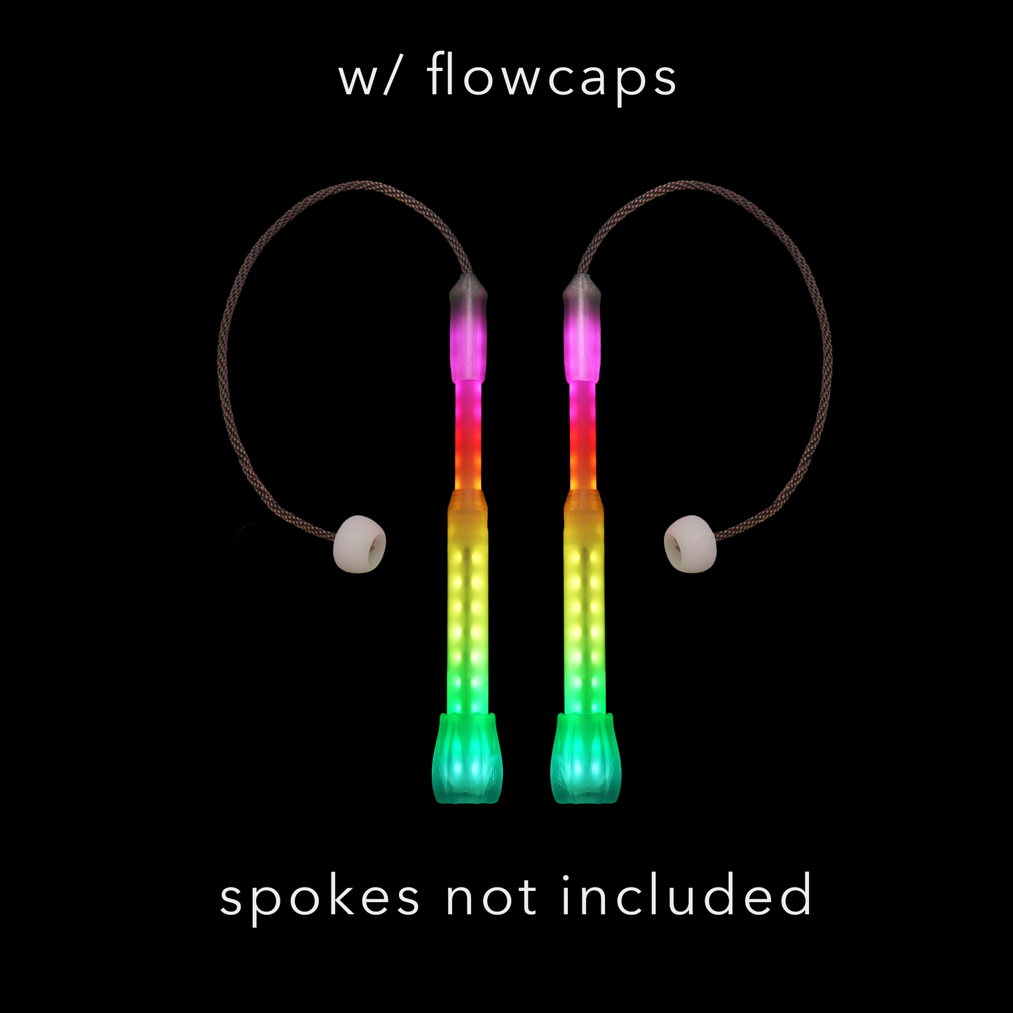 hub - pop'n flow poi (pair) :: full vision spoke