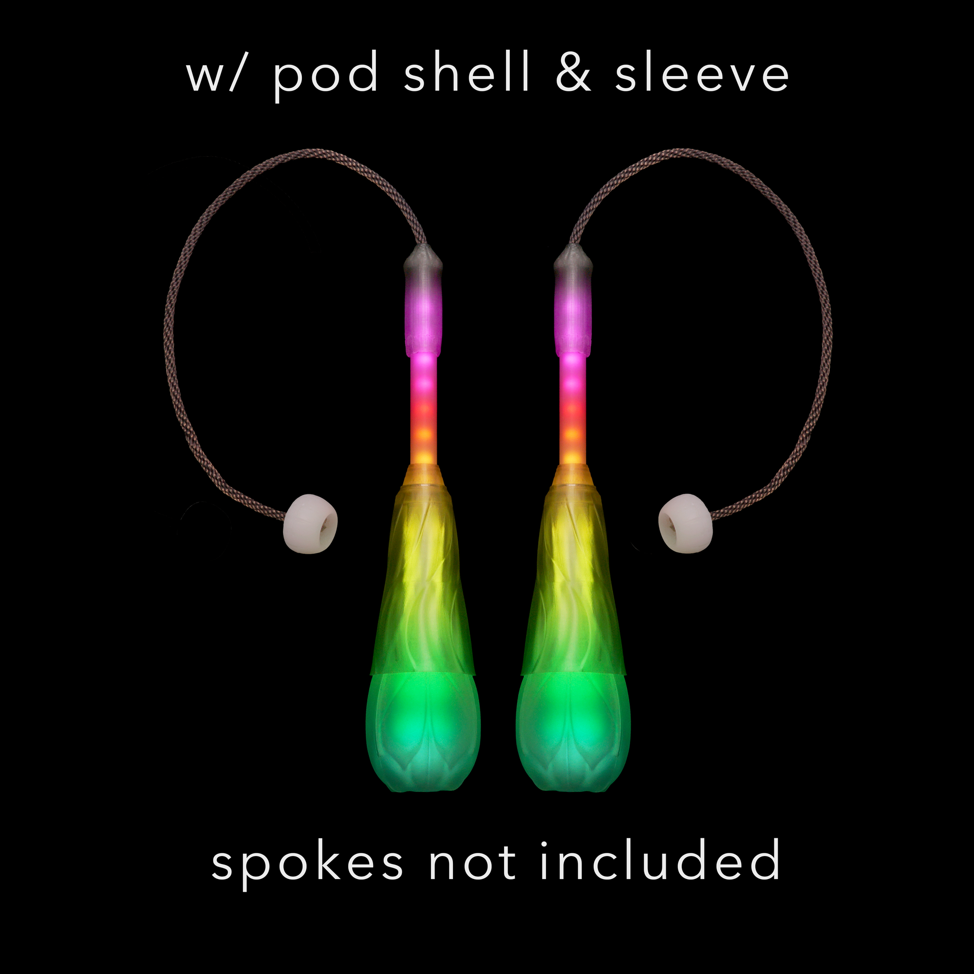 hub - pop'n flow poi (pair) :: full vision spoke