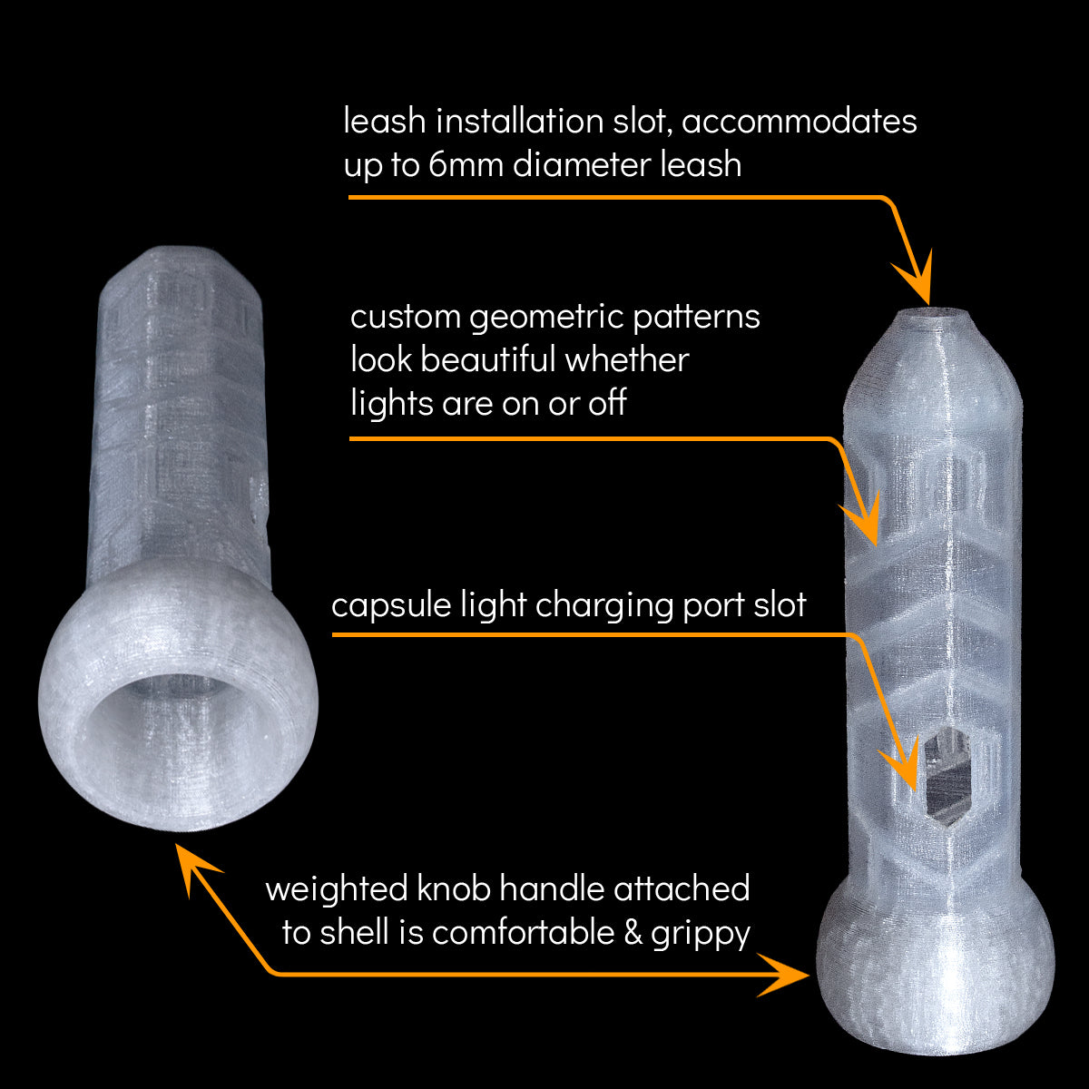 capsule handle shell