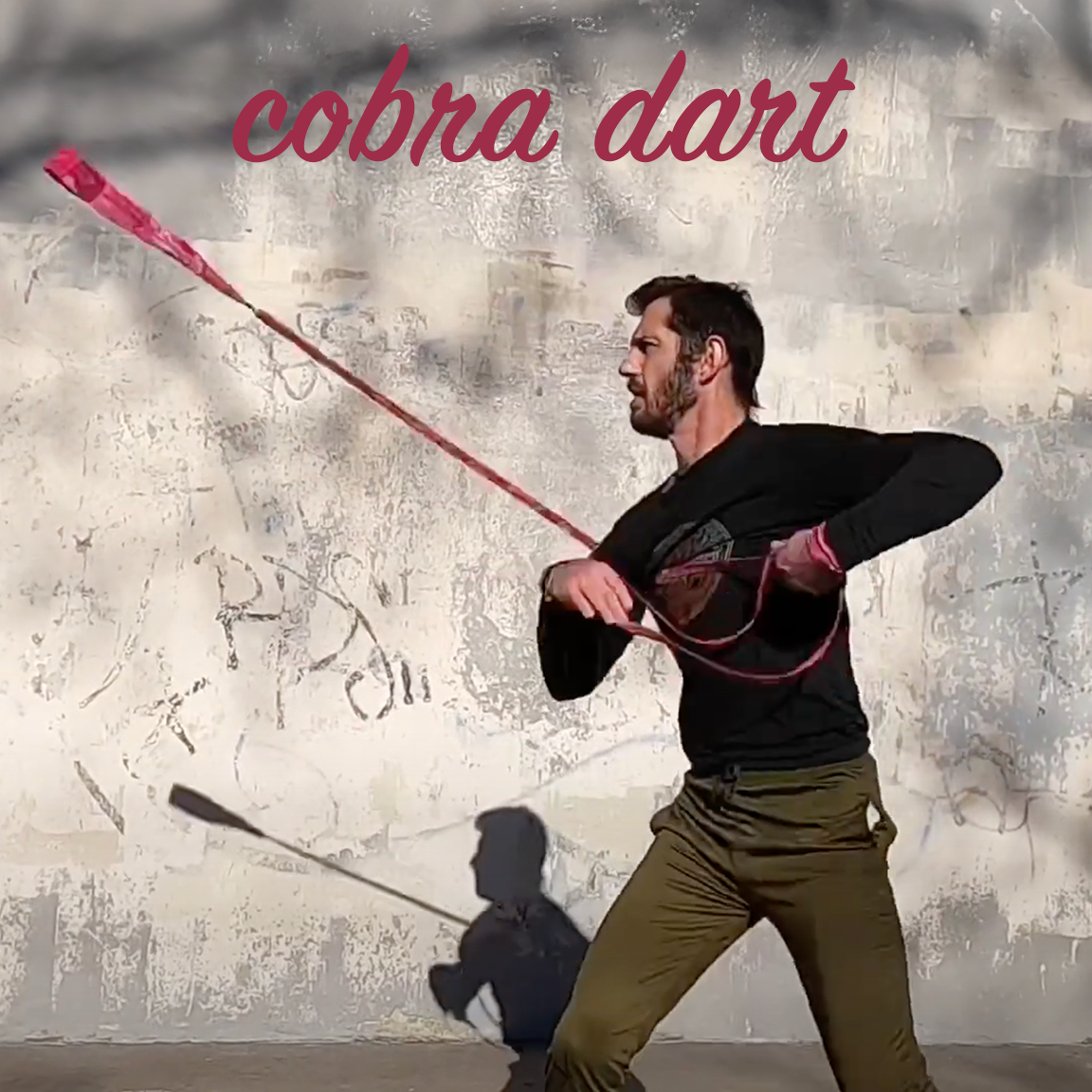 Powerful flow by Rope Dart Academy founder Frank Hatsis with his cobra dart, exploring speed, tech and agility.
