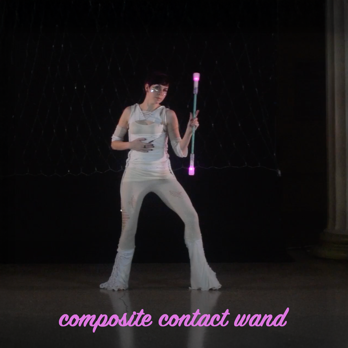 A breathtaking performance by Lux Luminous, featuring flowtoys composite contact LED wand.