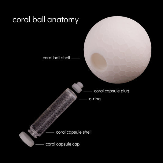 coral ball w/o lights