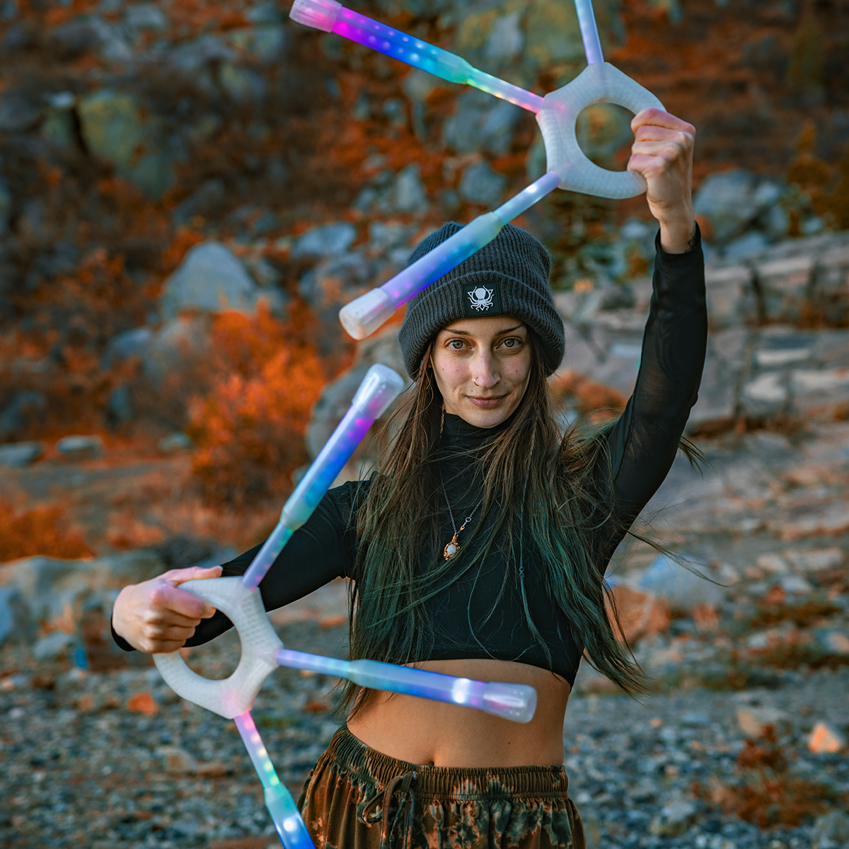 pop'n flow LED fans :: full vision spoke