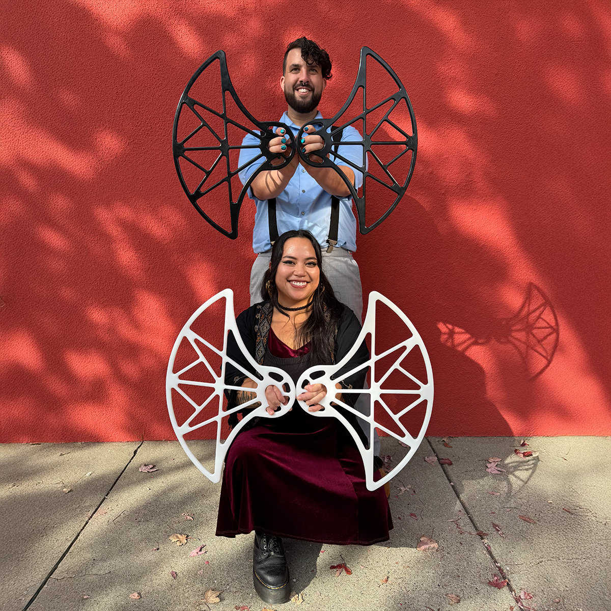 Doodlegrip practice fans action shots