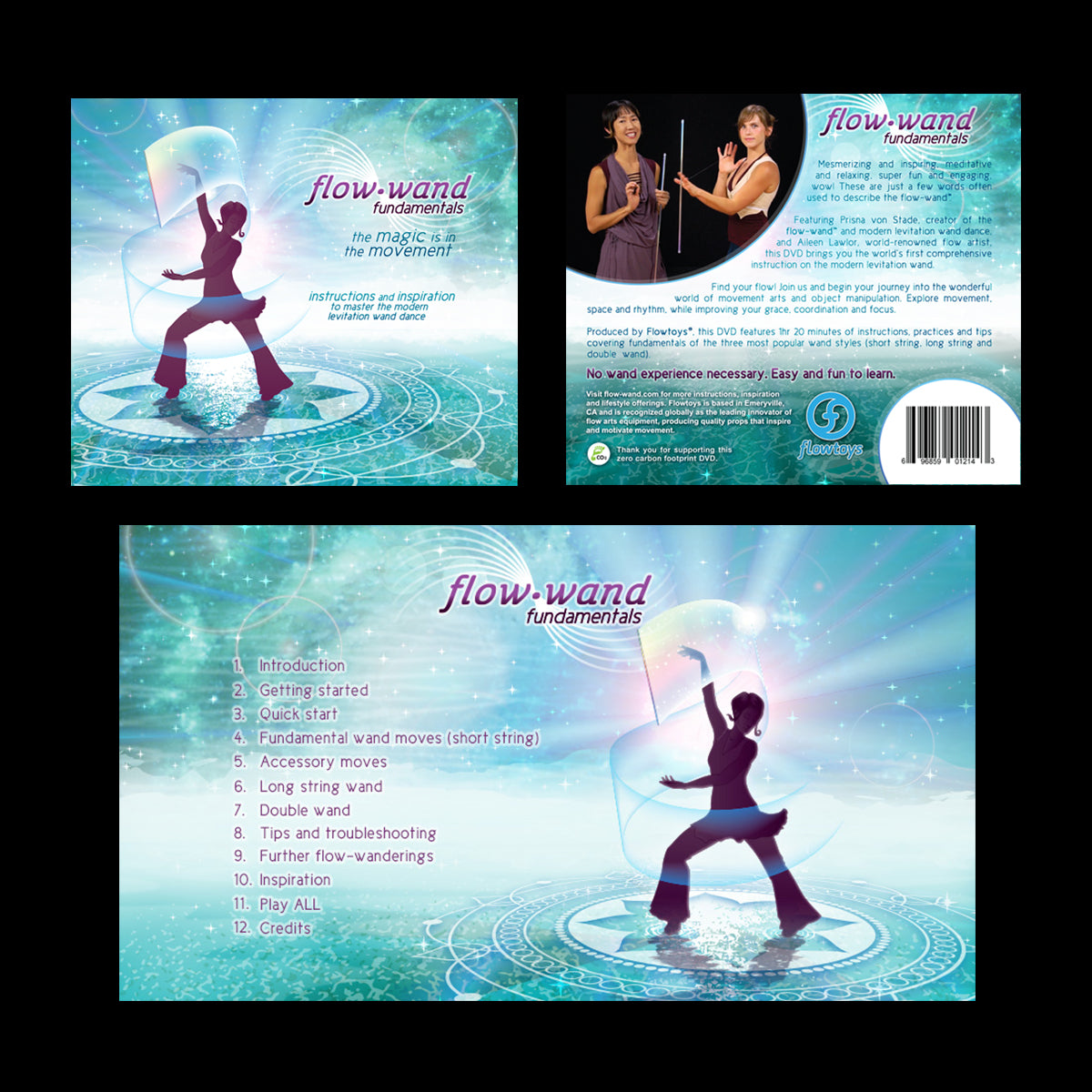 flowtoys flow-wand fundamentals digital learning resource - learn the basics of leviwand levitation wand dancing magician's cane