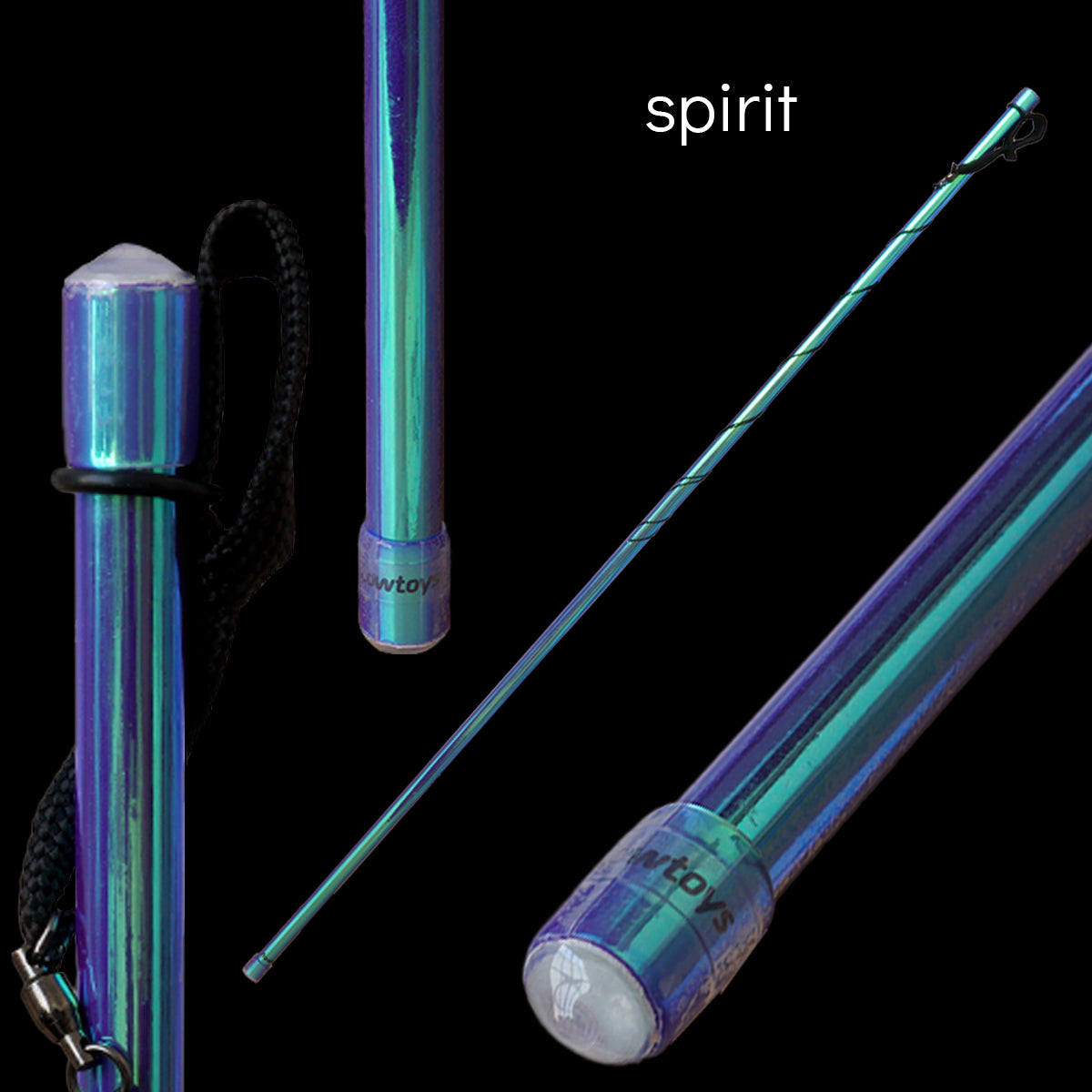 flowtoys flow-wand levitation wand swatch - spirit