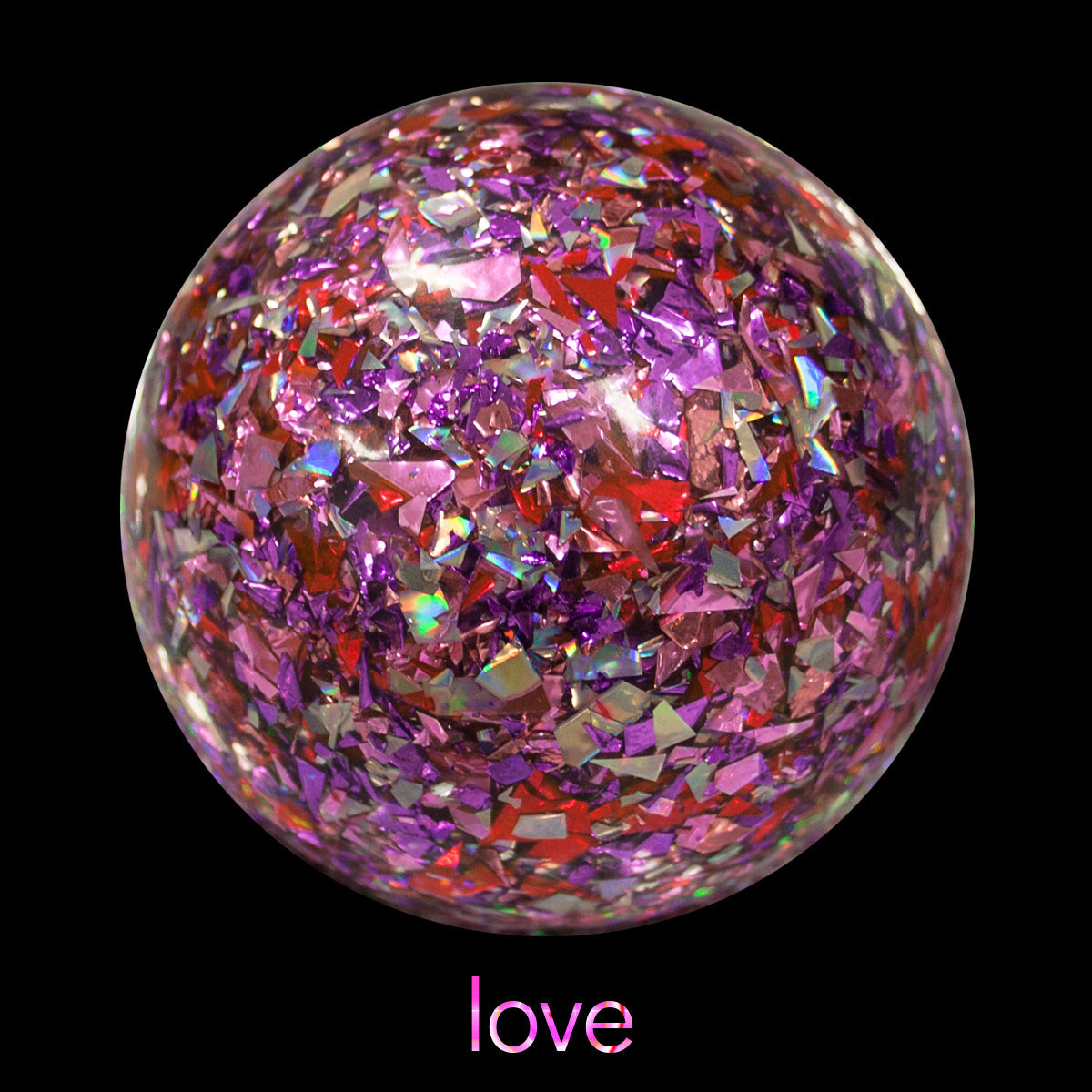 flowtoys glitterbomb stage contact juggling ball in love pink color