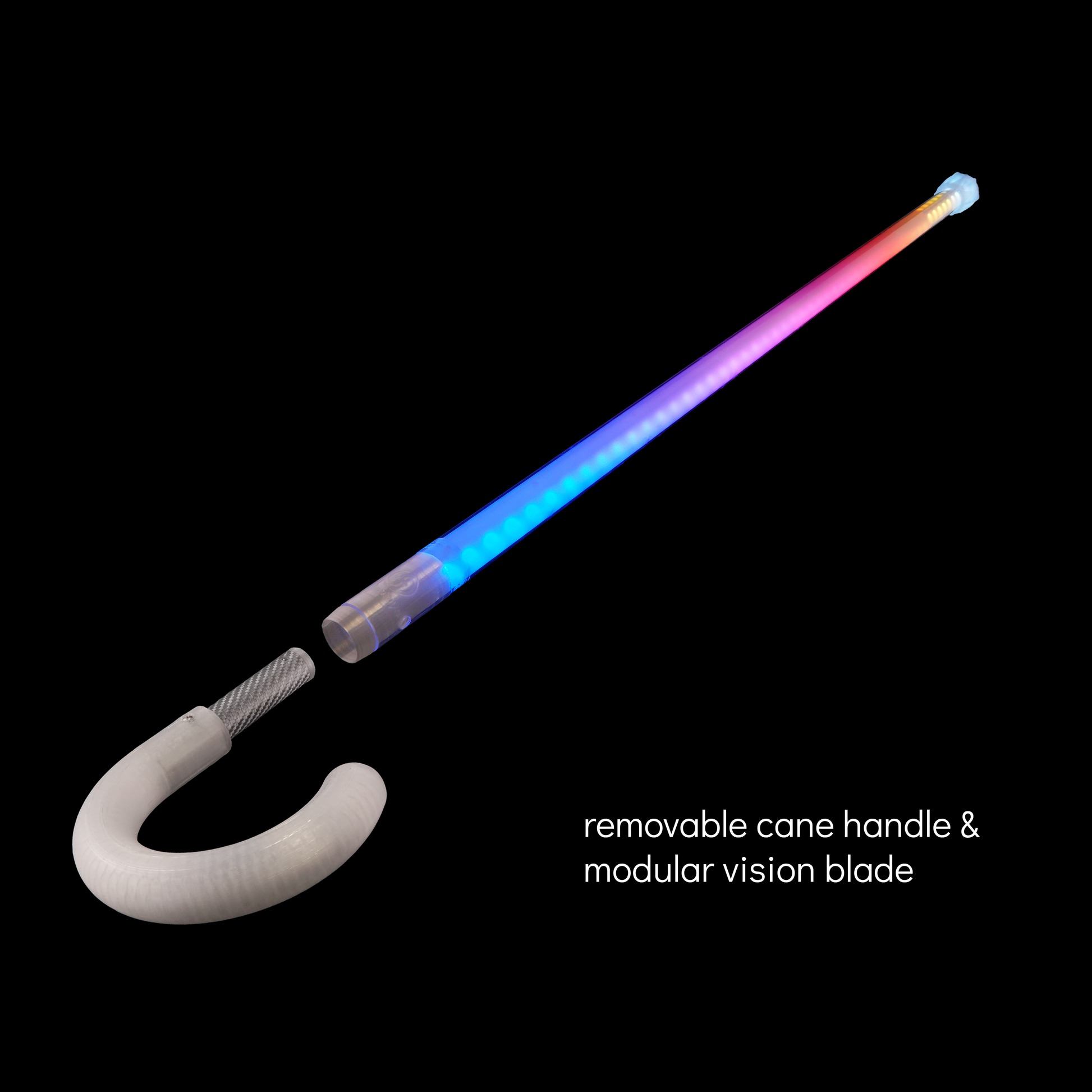 full vision cane :: hook handle