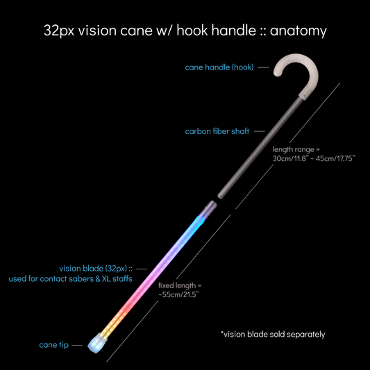 vision cane handle :: hook