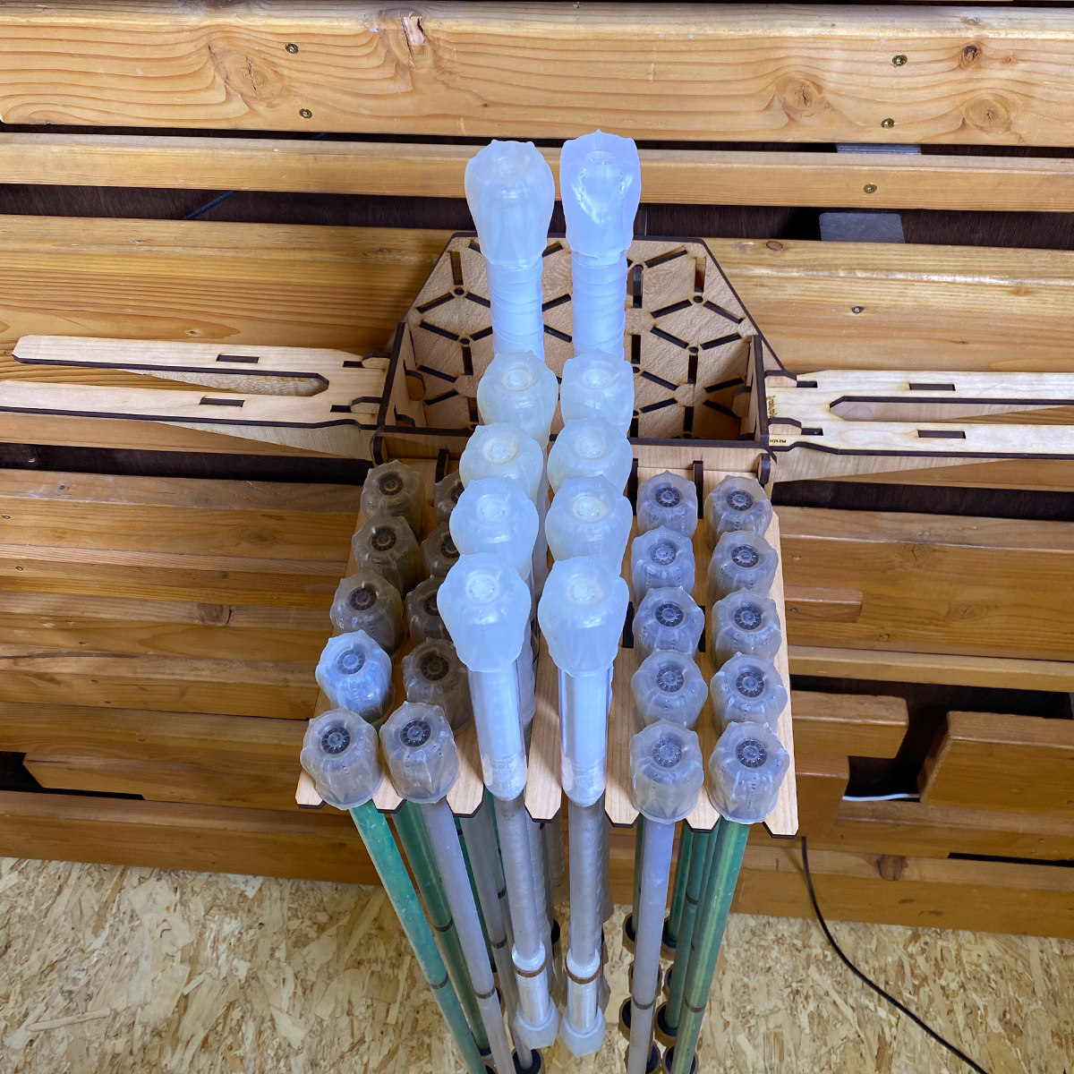 Prop Rackz 6-fork deep - kaizen modular prop rack system parts - flowtoys