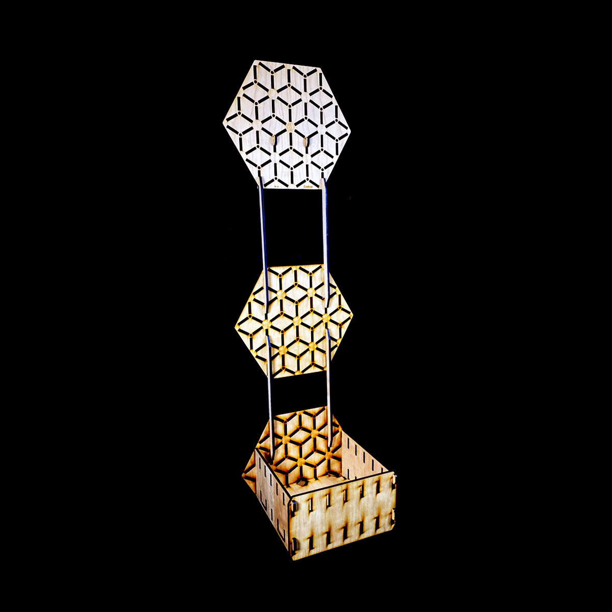 down low extension + toy bin for kaizen modular prop rack storage from flowtoys - ideal for holding balls, scarfs, flags, folding fans, kendamas, yoyos, fidget toys