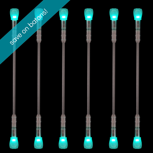 flowtoys lumina twirl LED batons multipack