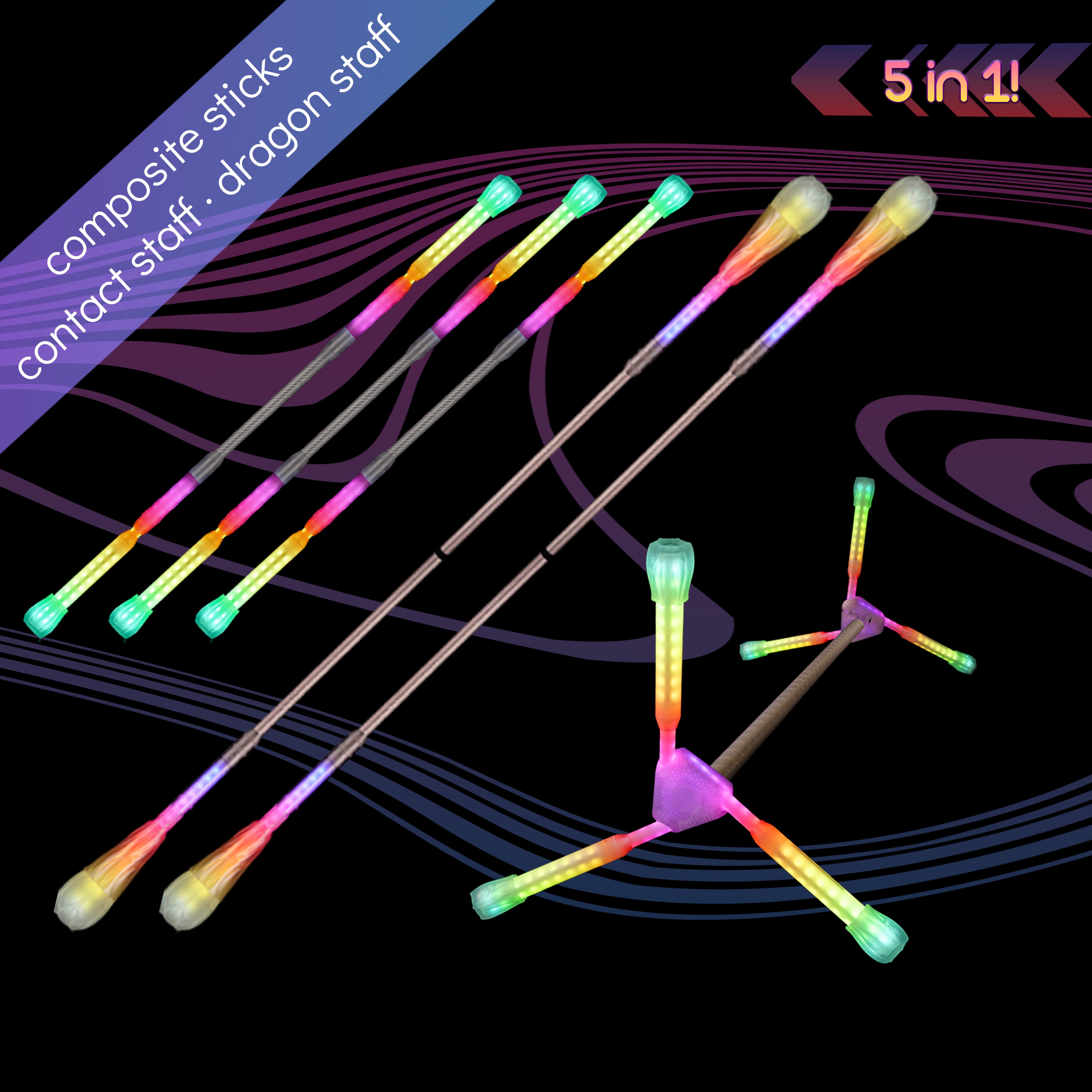 pop'n flow 6 FV-spoke :: stickin-with-it flowkit - amazing modular LED ...