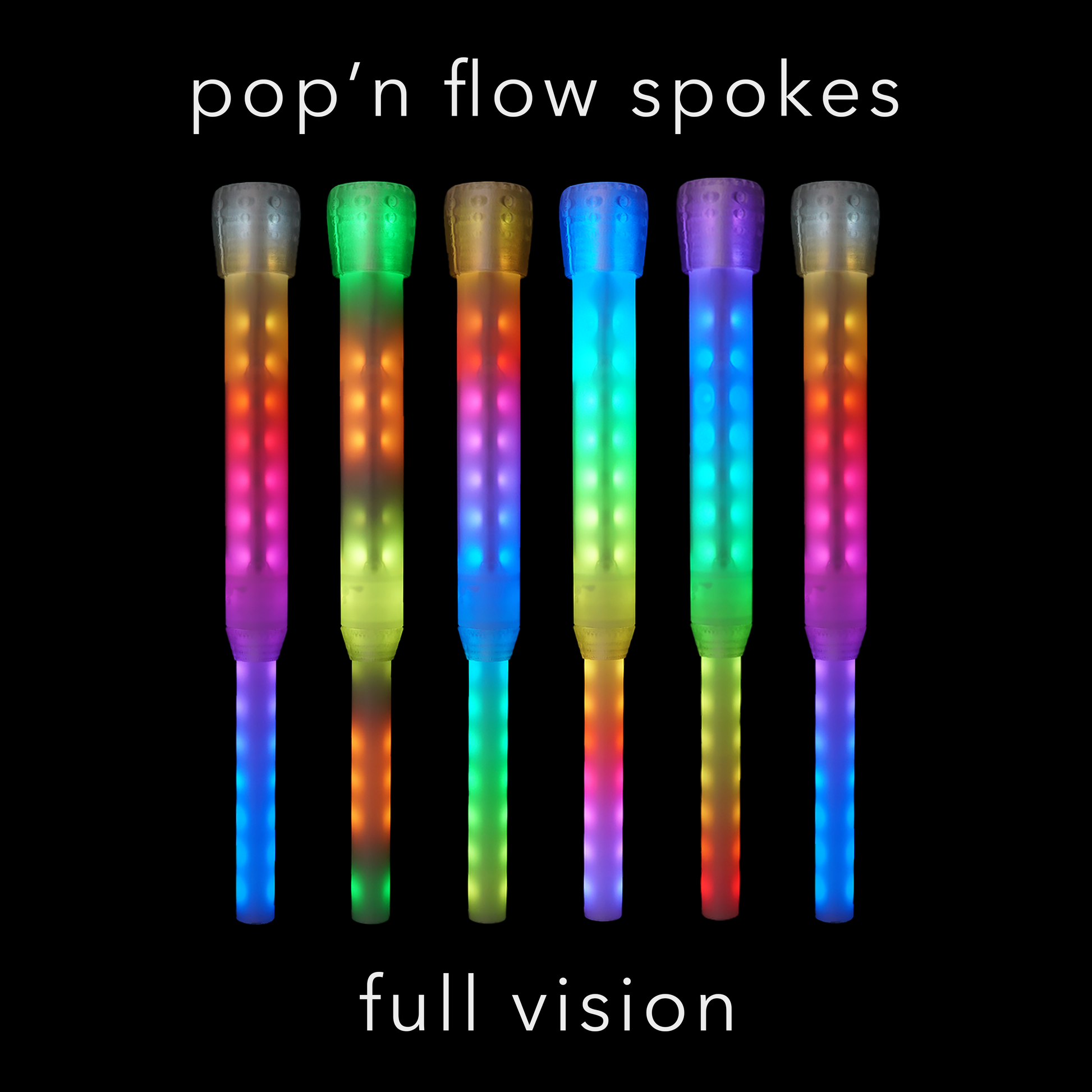 pop'n flow LED fans :: full vision spoke
