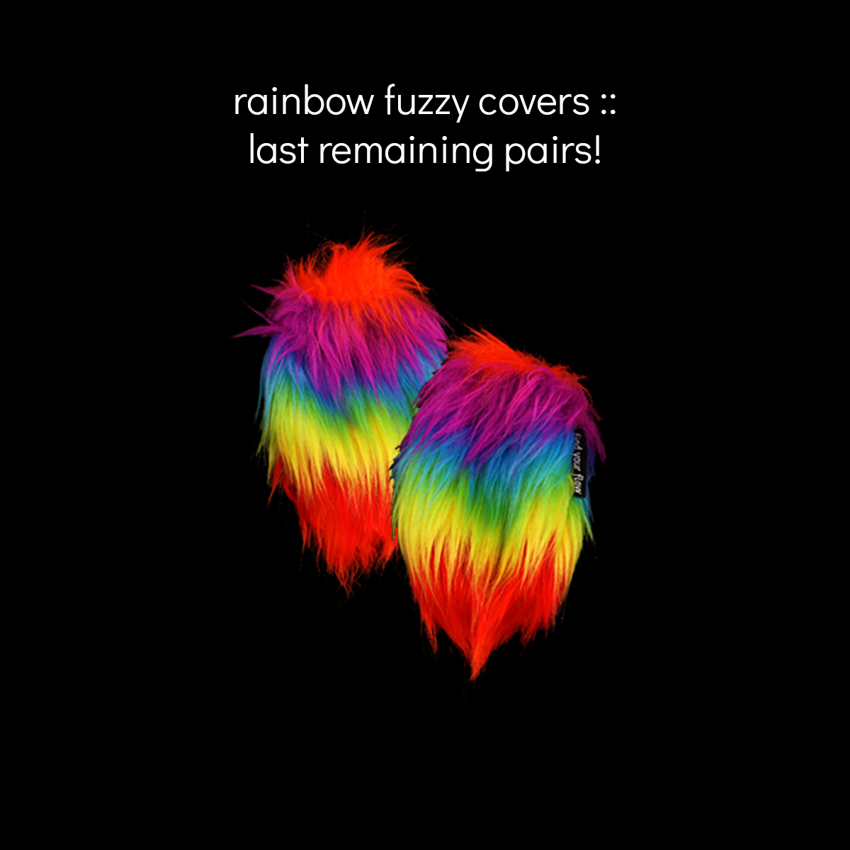 partner poi flowkit w/ rainbow fuzzy covers :: limited