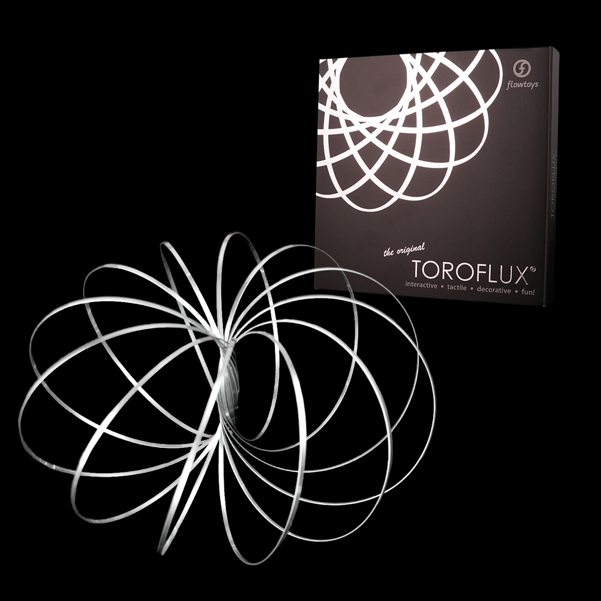 original toroflux® - interactive kinetic spring toy - flowtoys