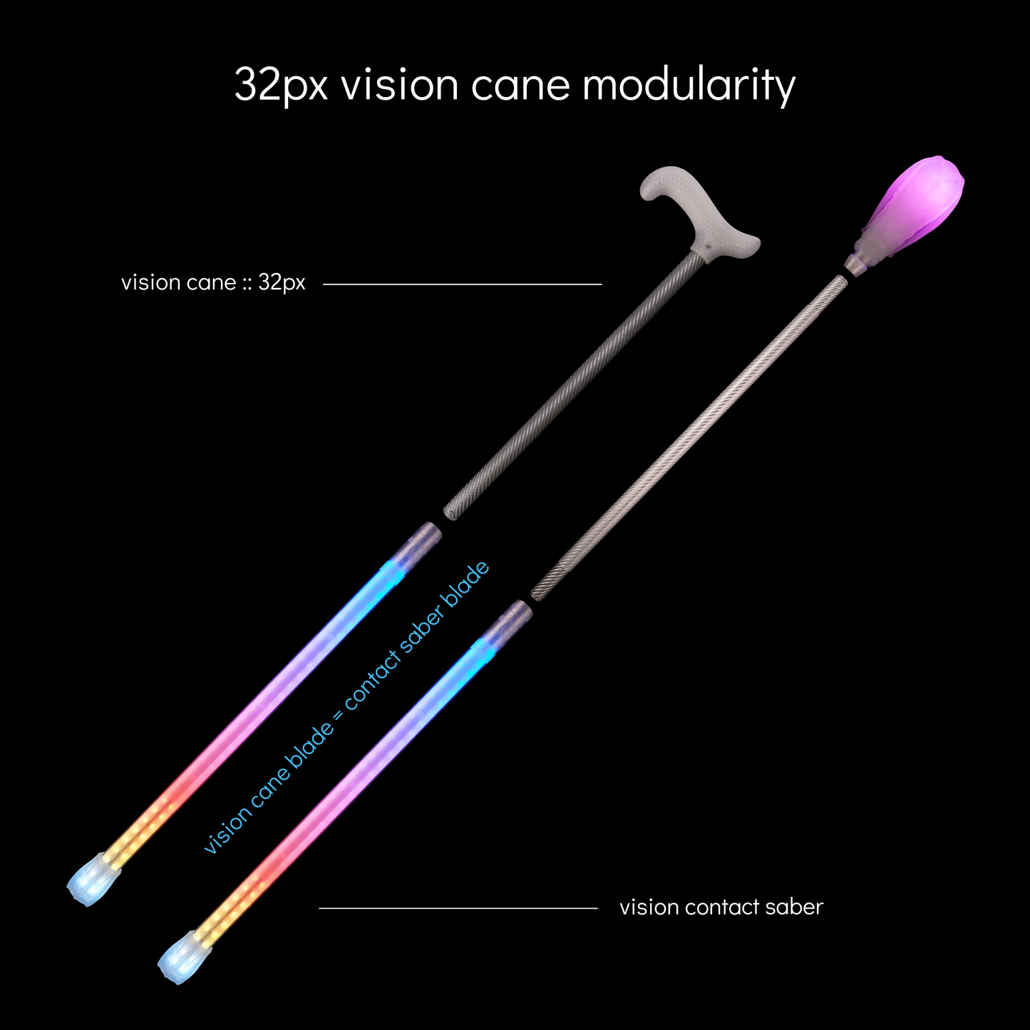 vision cane :: derby handle