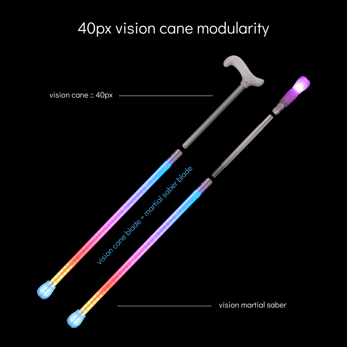 vision cane :: derby handle