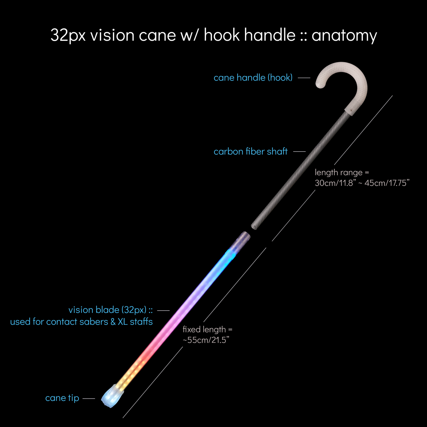 vision cane :: hook handle