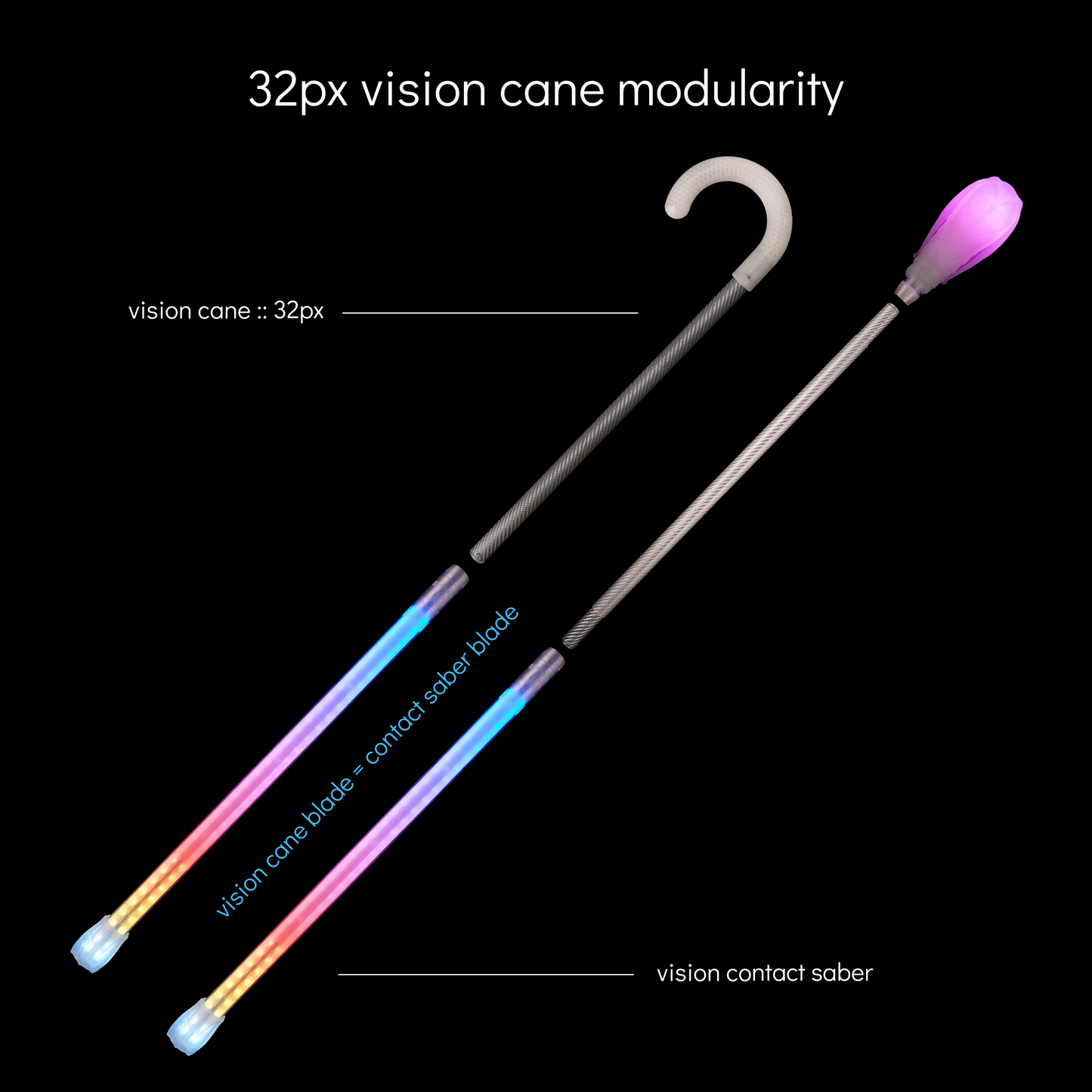 vision cane :: hook handle