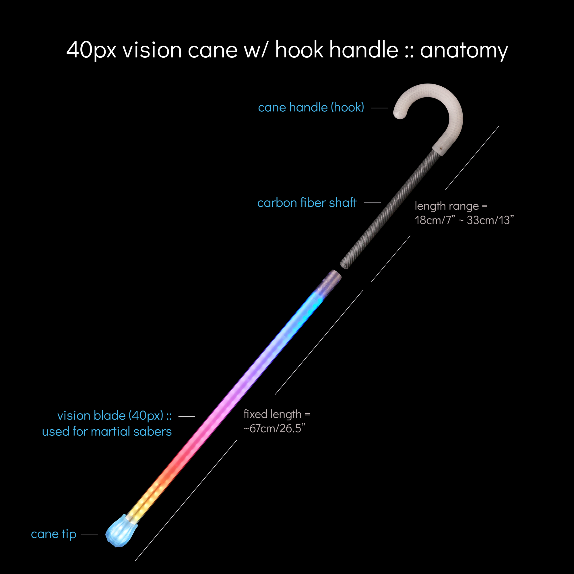 vision cane :: hook handle