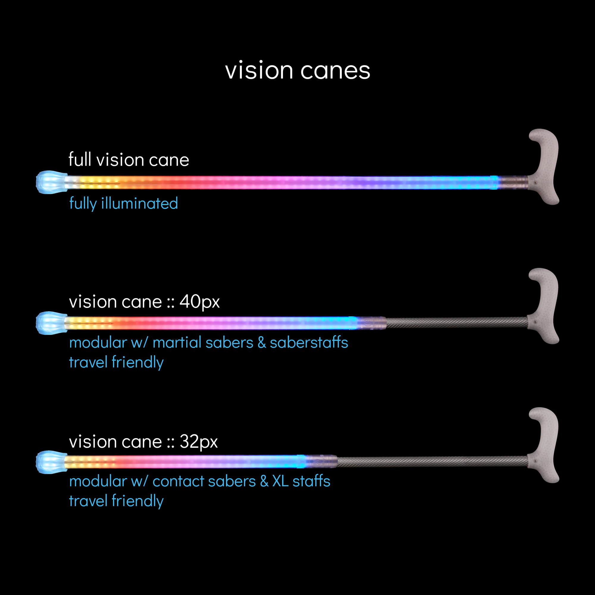 vision cane :: derby handle