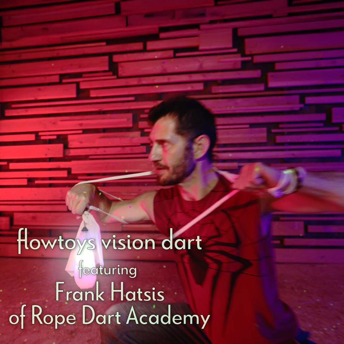 Super sweet rope dart flow by Frank Hatsis of Rope Dart Academy. The vision LED rope dart = epic. Terrific feel and weight, 80 customizable light modes, app enabled, adjustable brightness and so many other features packed into a beautiful housing design. Like all flowtoys, the vision dart is made by flow artists for flow artists and comes with lifetime warranty and endless hours of fun, fulfillment and learning.