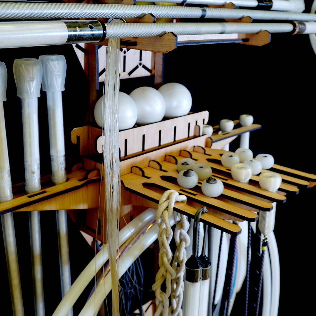 parts bin - - kaizen modular prop rack system parts - flowtoys